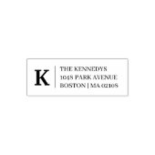 Verfijnd Monogram Zelfgeadresseerde Stempel (Design)