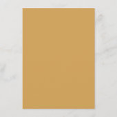 Verfijnd mosterdgeel Deco Informatiekaartje (Achterkant)