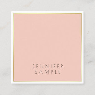 Verfijnd ontwerp Elegant Modern Schoon Luxe Vierkante Visitekaartje
