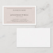 Verfijnd ontwerp Modern Minimalistisch Trendy Visitekaartje (Voorkant / Achterkant)