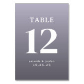 Verfijnd Paars Tafelnummer (Achterkant)