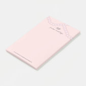 Verfijnd Parel Logo Initiaal Zakelijk Post-it® Notes (Schuin)