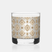 Verfijnd patroon whisky glas (Voorkant)