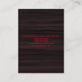 Verfijnd Rood Manuscript van het Patroon van het H Visitekaartje (Achterkant)