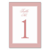 Verfijnd Roze en Stijg Elegant Script Bruiloft Kaart (Achterkant)