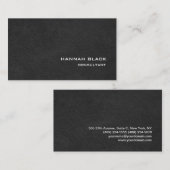 Verfijnd stijlvol grijs patroon Modern Elegant Visitekaartje (Voorkant / Achterkant)