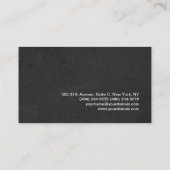Verfijnd stijlvol grijs patroon Modern Elegant Visitekaartje (Achterkant)