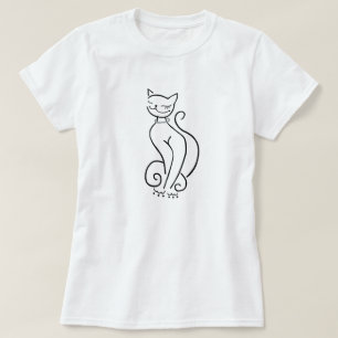 Verfijnd T-Shirt voor Kattenliefhebbers