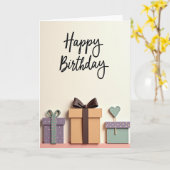 Verfijnd Verjaardagscadeau Box Kaart (Gele Bloem)