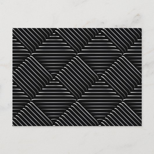 Verfijnd vierkant patroon 2 feestdagenkaart (Voorkant)