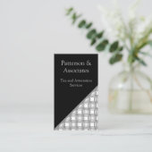 Verfijnd Visitekaartje, zwart en wit Visitekaartje (Staand voorkant)