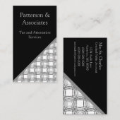 Verfijnd Visitekaartje, zwart en wit Visitekaartje (Voorkant / Achterkant)