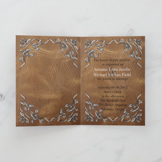 Verfijnd Westers Leren Trouw- (Binnen)