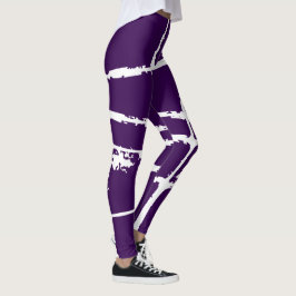 Verfijnd Wit Licht Grunge Modern Vuil Mesh Leggings