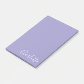 Verfijnd Wit Schrift Aangepast Paars Post-it® Notes (Schuin)