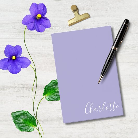 Verfijnd Wit Schrift Aangepast Paars Post-it® Notes
