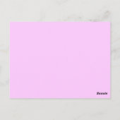 Verfijnd Zebra Print monogram Briefkaart (Achterkant)