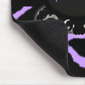 Verfijnd Zebra Print monogram Muismat (Hoek)