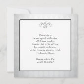 Verfijnd Zilveren 25e Hochfeestdag Kaart (Achterkant)