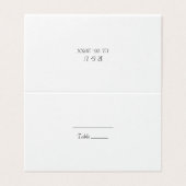 Verfijnd zwart-wit kaart (Buitenkant ongevouwen)