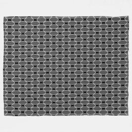 Verfijnd zwart zwart zwart zwart, wit, vertakt pat fleece deken