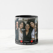 Verfijnde 3 foto & ziel zusters citeren voor altij mok (Midden)