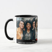 Verfijnde 3 foto & ziel zusters citeren voor altij mok (Links)