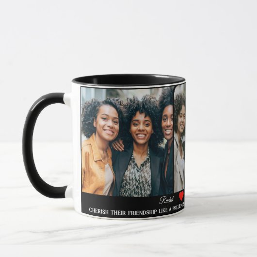 Verfijnde 3 foto & ziel zusters citeren voor altij mok (Links)