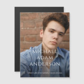 Verfijnde Afstuderen foto aankondigingsmagneet (Voorkant / Achterkant)