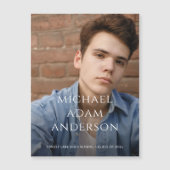 Verfijnde Afstuderen foto aankondigingsmagneet (Voorkant)