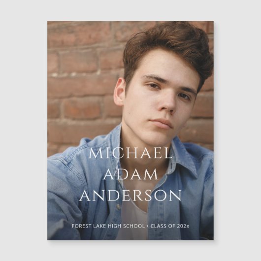 Verfijnde Afstuderen foto aankondigingsmagneet (Voorkant)