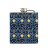 Verfijnde Art Deco-droogflasje 2 Heupfles (Achterkant)