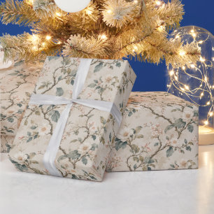 Verfijnde Asymmetrische Bloeiende Takken Cadeaupapier