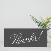 Verfijnde "Bedankt!" Kaart (Staand voorkant)