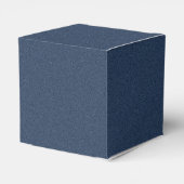 Verfijnde Blauwe Getextureerde Viering Bedankdoosjes (Achterkant)