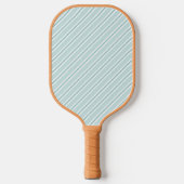 Verfijnde Blauwgroen Groen & Blauw Diagonaal Gestr Pickleball Paddle (Voorkant)