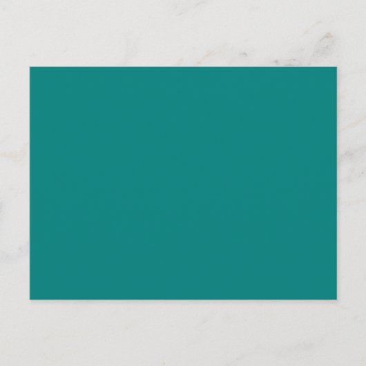 Verfijnde Blauwgroen kleuren Briefkaart (Voorkant)