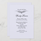 Verfijnde Bloeiende Afstuderen Uitnodiging (Voorkant / Achterkant)