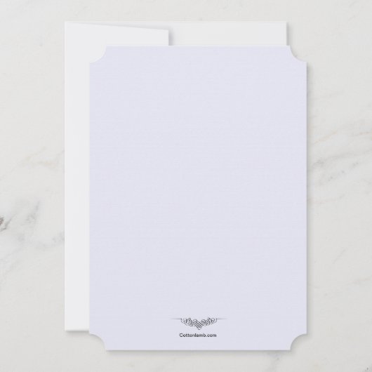 Verfijnde Bloeiende Afstuderen Uitnodiging (Achterkant)