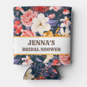 Verfijnde Boho Bloemenfeest Blikjeskoeler (Voorkant)