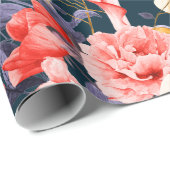 Verfijnde Boho Bloemenfeest Cadeaupapier (Rol Hoek)