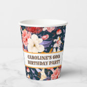 Verfijnde Boho Bloemenfeest Papieren Bekers (Voorkant)