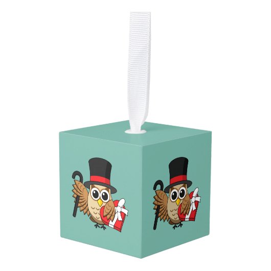 Verfijnde boomgaard met hart-chocoladedoos decoratie (Voorkant hoekig)