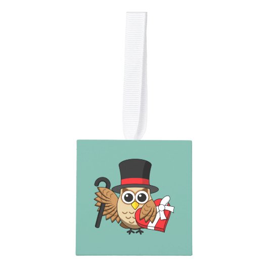 Verfijnde boomgaard met hart-chocoladedoos decoratie (Voorkant)