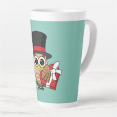 Verfijnde boomgaard met hart-chocoladedoos latte mok (Rechterhoek)