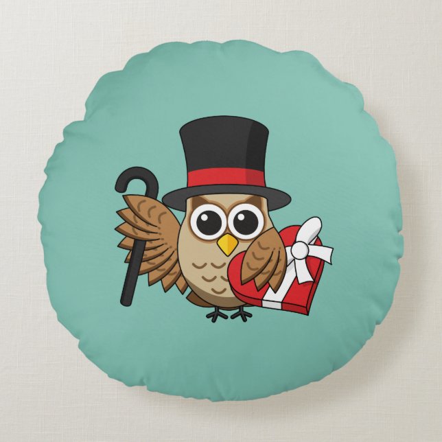 Verfijnde boomgaard met hart-chocoladedoos rond kussen (Voorkant)