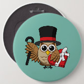 Verfijnde boomgaard met hart-chocoladedoos ronde button 6,0 cm (Voorkant /achterkant)