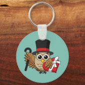 Verfijnde boomgaard met hart-chocoladedoos sleutelhanger (Voorkant)