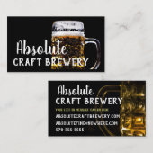 Verfijnde brouwerij voor de Mok van bier Visitekaartje (Voorkant / Achterkant)