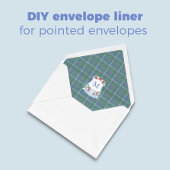 Verfijnde Christmas Crest Tartan A7 Envelope Liner Notitieblok